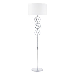 Innsbruck Floor Lamp Polished Chrome With Shade