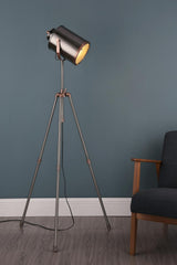 Jake Task Floor Lamp Antique Silver And Copper