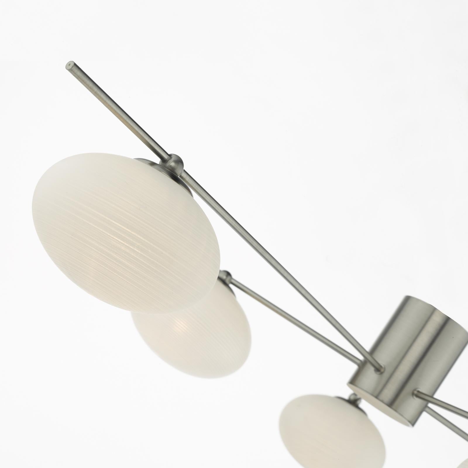 Jasper 5 Light Semi Flush Satin Nickel