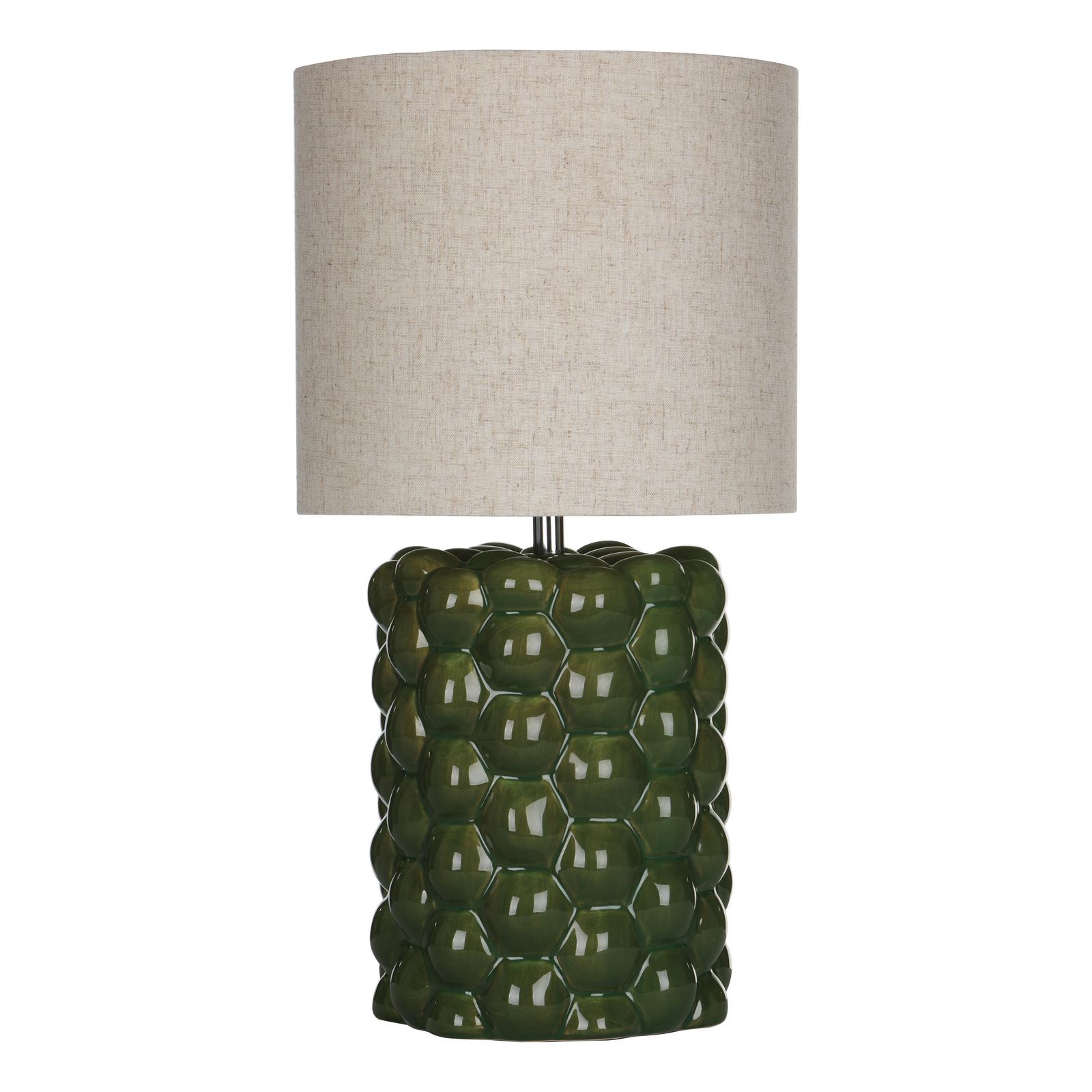 Jayden Table Lamp Green Reactive Glaze With Shade