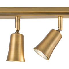Jedrek 4 Light Bar Spotlight Aged Brass