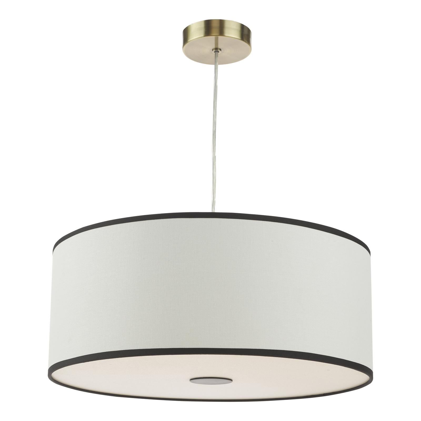 Jemima Easy Fit Pendant White and White Frosted Acrylic With Shade