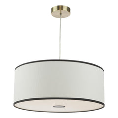 Jemima Easy Fit Pendant White and White Frosted Acrylic With Shade