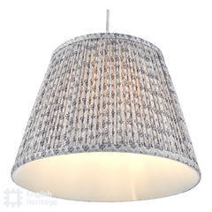English Heritage St John Street Grey Cotton Empire Shade 35cm