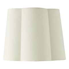 Jordana Ivory Cotton Scalloped Shade 27cm
