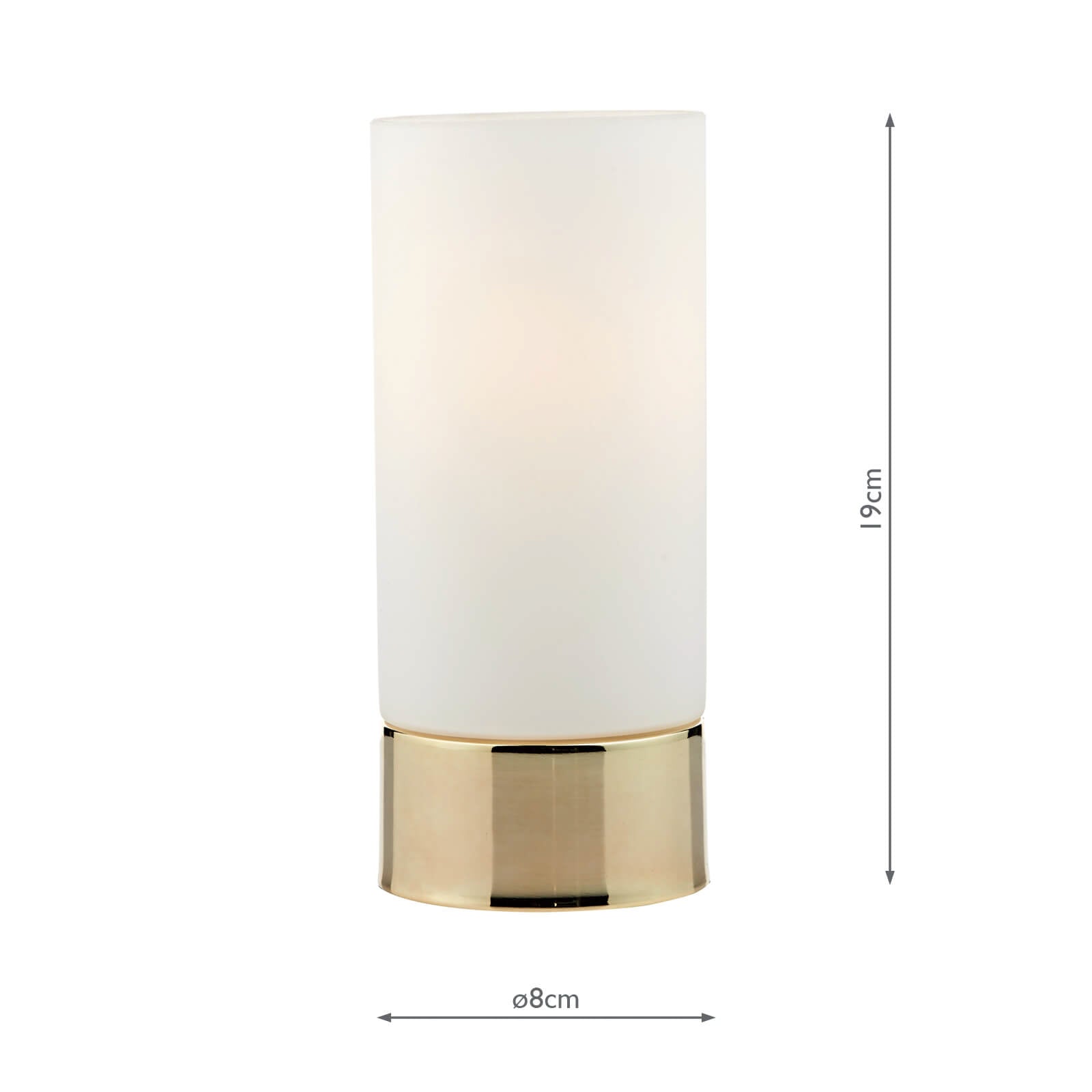 Jot Touch Table Lamp Gold Opal Glass