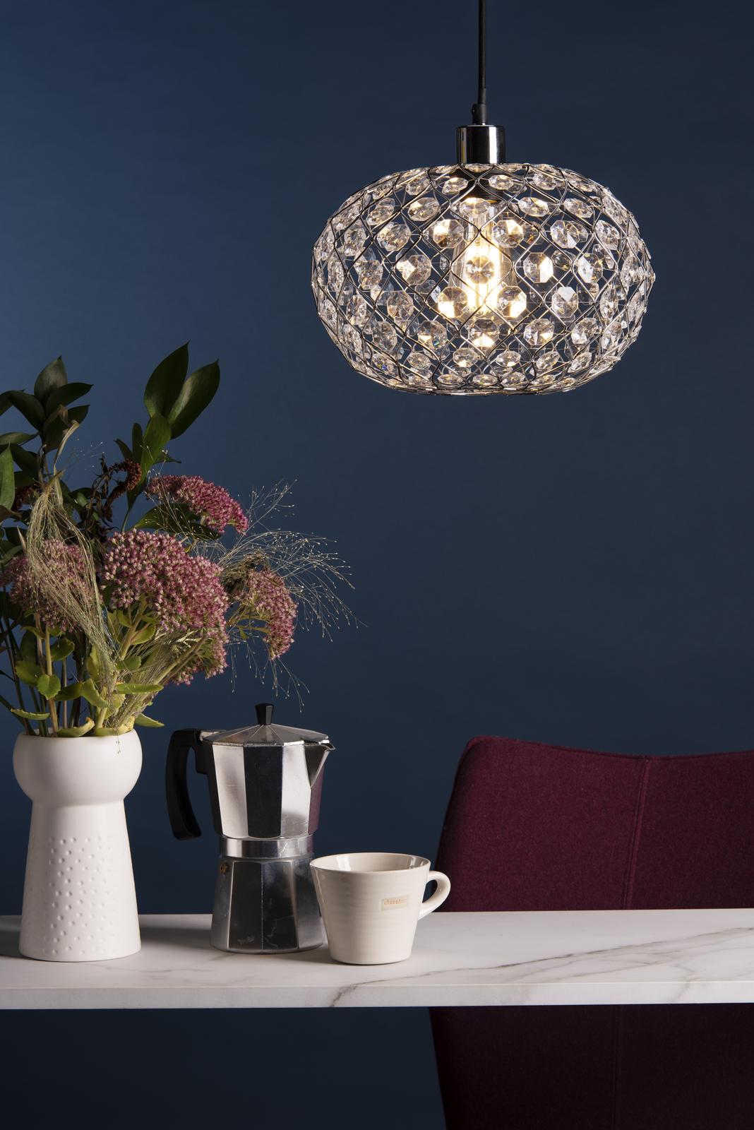 Juanita Easy Fit Pendant Polished Chrome Acrylic
