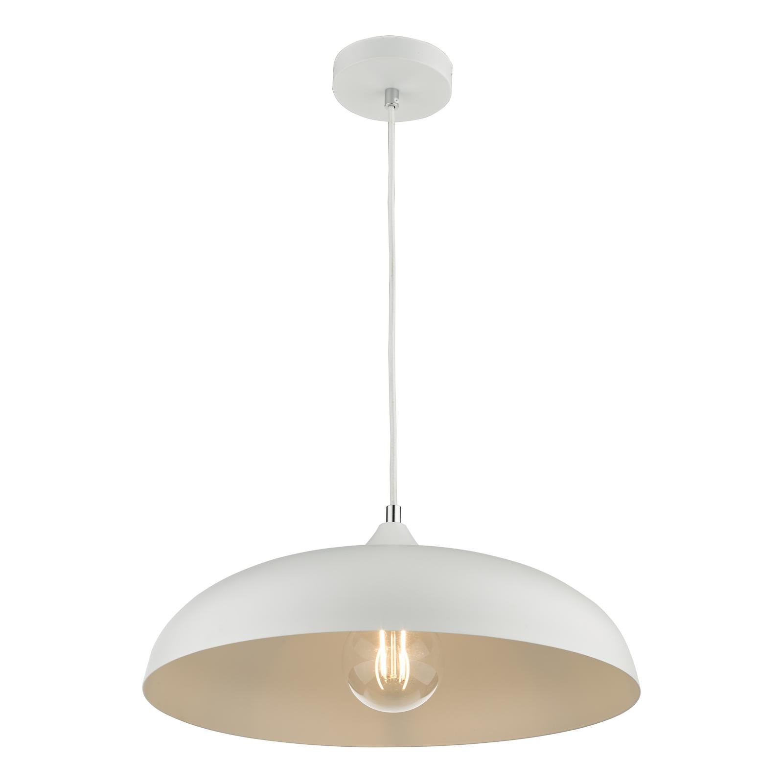 Kaelan 1 Light Single Pendant White