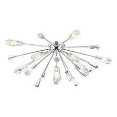 Kalyssa 11 Light Flush Polished Chrome and Glass