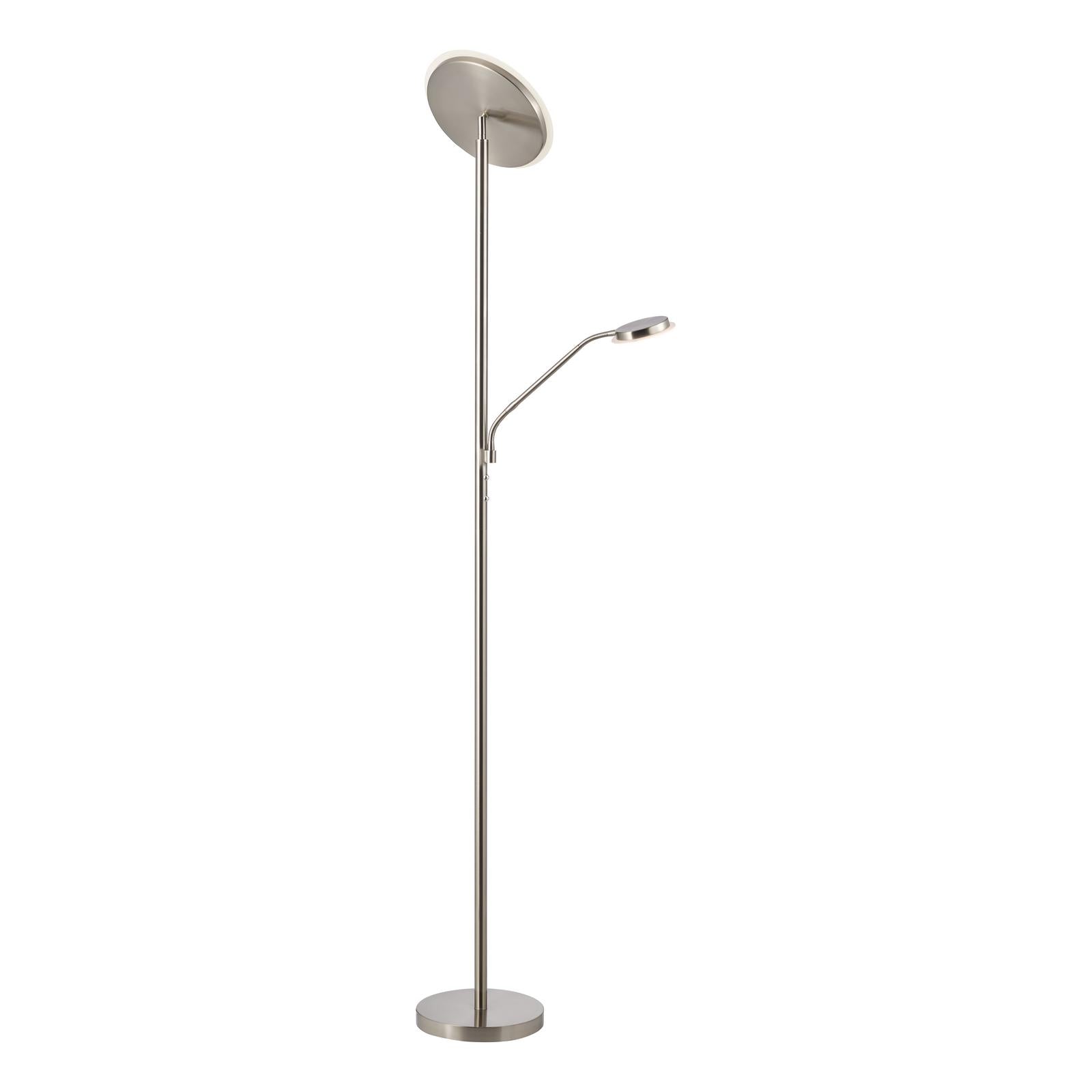 Kamika Mother & Child Floor Lamp Satin Chrome LED