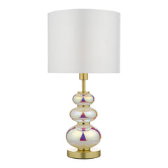 Kiandra Table Lamp Iridescent with Shade dar lighting