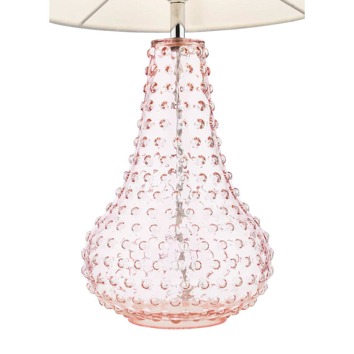 Kristina Hobnail Table Lamp Pink
