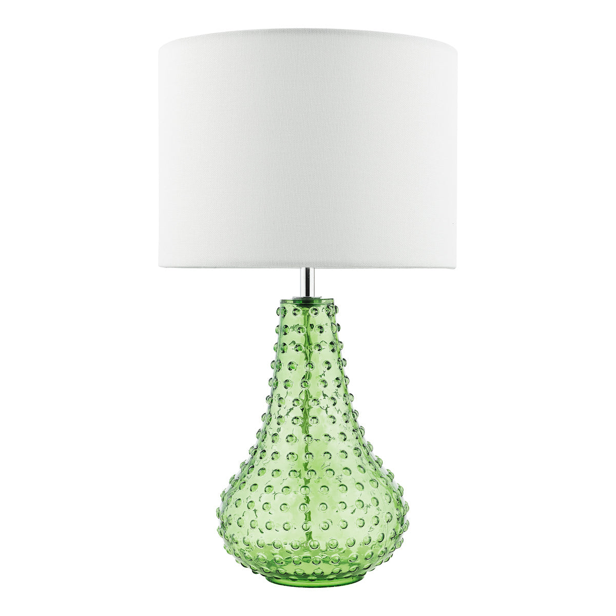 Kristina Hobnail Table Lamp Green
