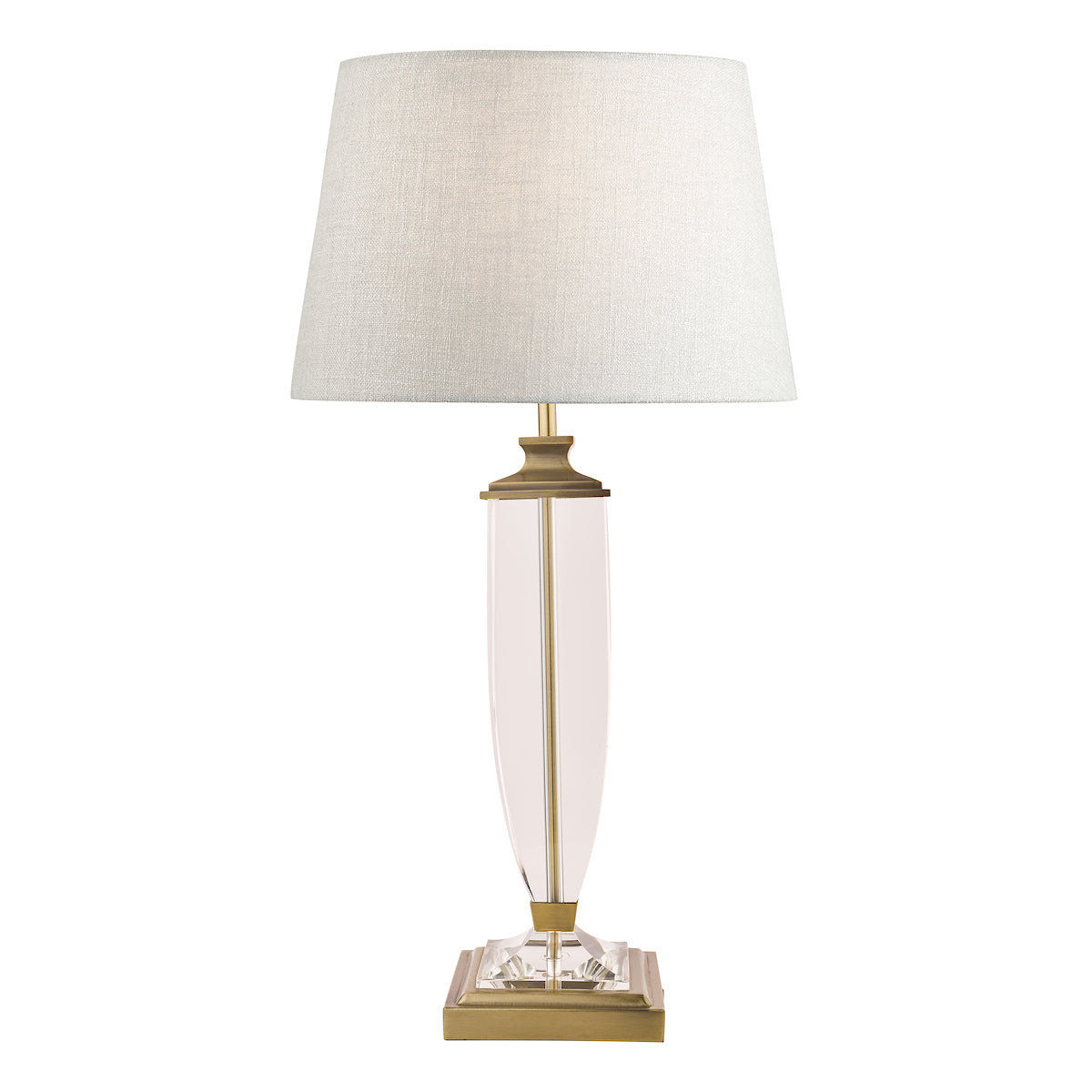 Laura Ashley Carson Crystal Table Lamp Large Antique Brass