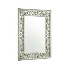 Laura Ashley Rococo Rectangle Mirror Ornate Frame Detailing In Champagne 110 X 80cm