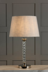 Laura Ashley Louis Twisted Table Lamp Polished Nickel