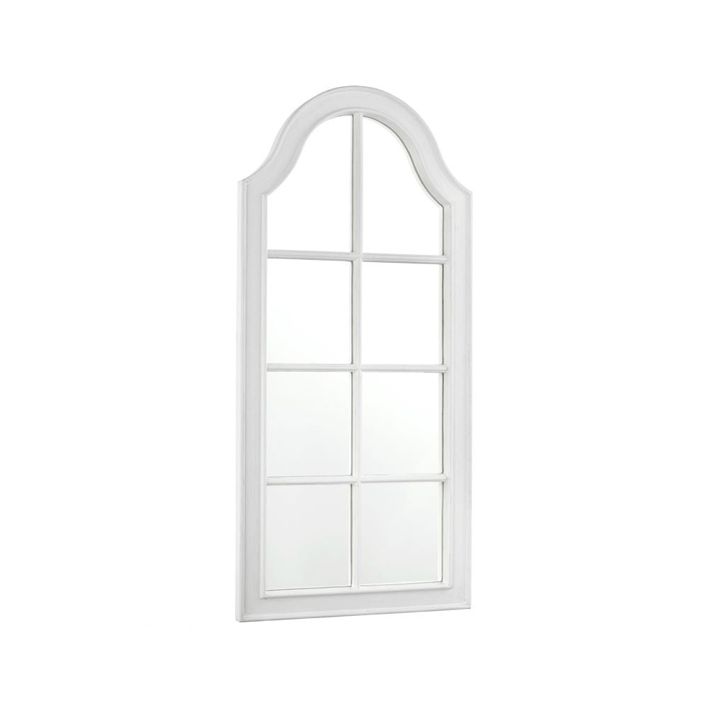 Laura Ashley Coombs Rectangle Mirror Distressed Ivory 120 X 56cm