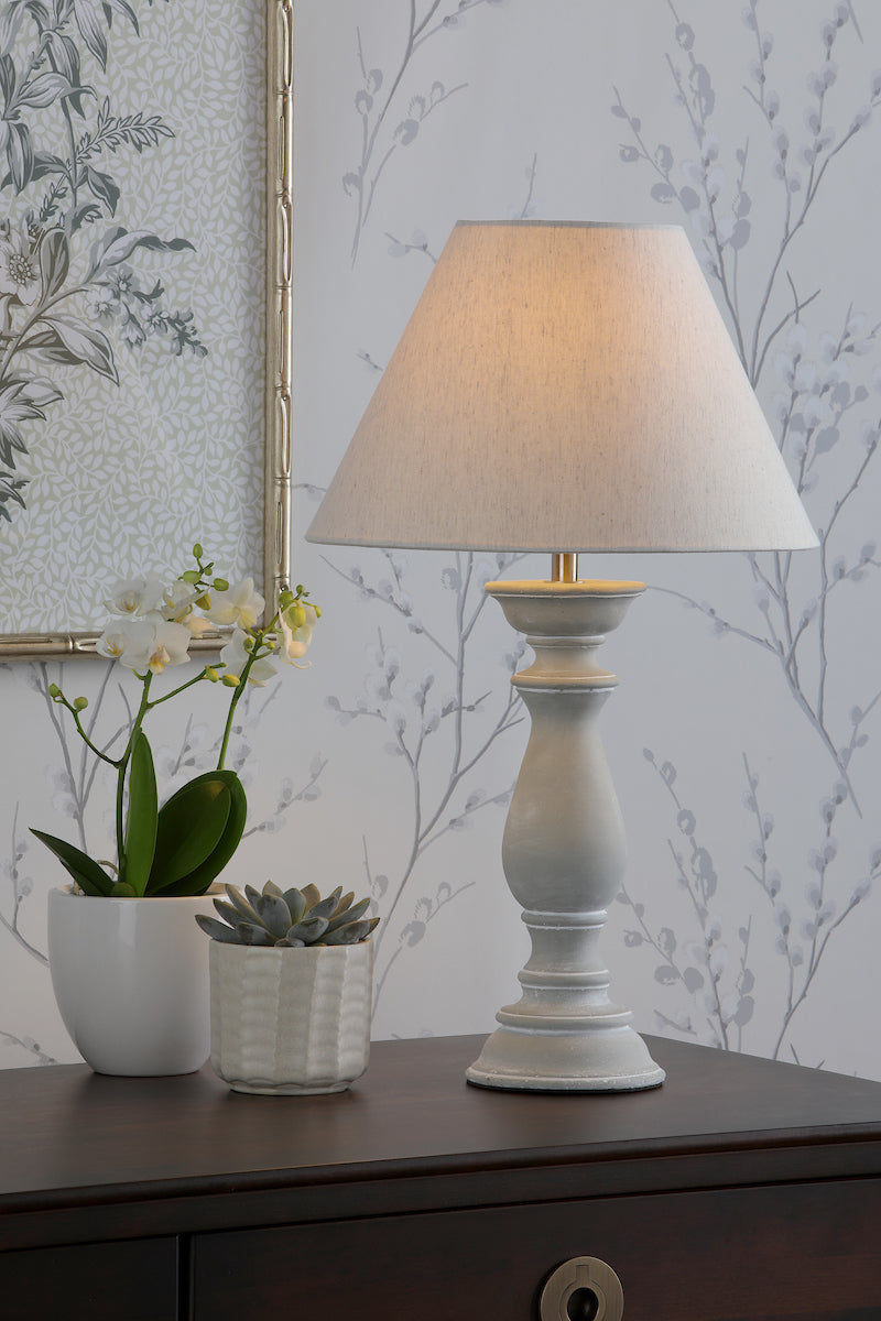 Laura Ashley Chedworth Concrete Table Lamp