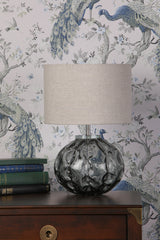 Laura Ashley Elderdale Table Lamp Smoked Glass with Shade