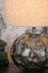 Laura Ashley Elderdale Table Lamp Smoked Glass with Shade