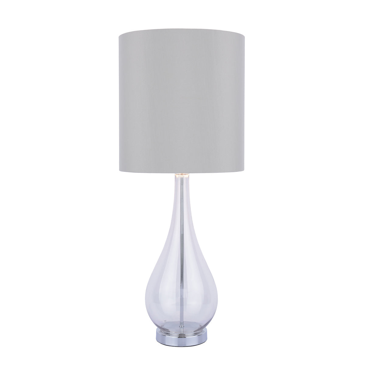 Laura Ashley Bronant Table Lamp Smoked Glass with Shade