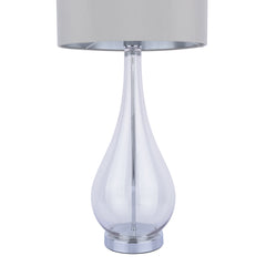Laura Ashley Bronant Table Lamp Smoked Glass with Shade