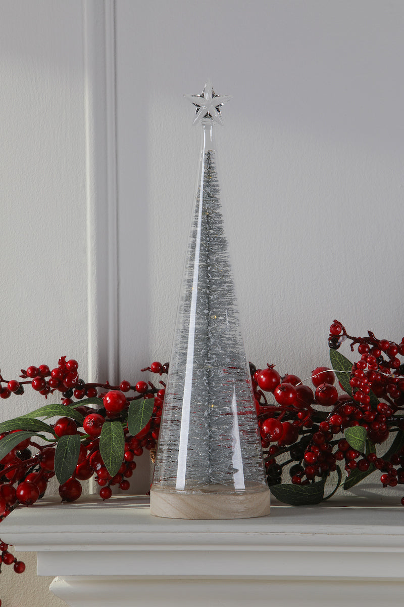 Laura Ashley Star Glass Lit Tree