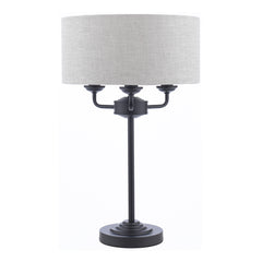 Laura Ashley Sorrento Table Lamp 3 Light Black