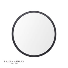 Laura Ashley Harrington Mirror Matt Black 60 x 60cm