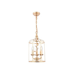 Laura Ashley Halton 3 Light Pendant Distressed Gold Leaf