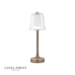 Laura Ashley Callaghan Rechargeable Table Lamp Antique Brass