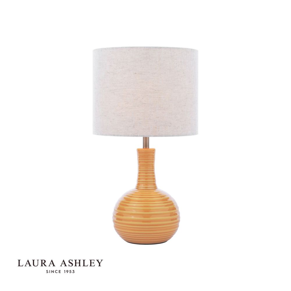 Laura Ashley Padley Yellow Table Lamp