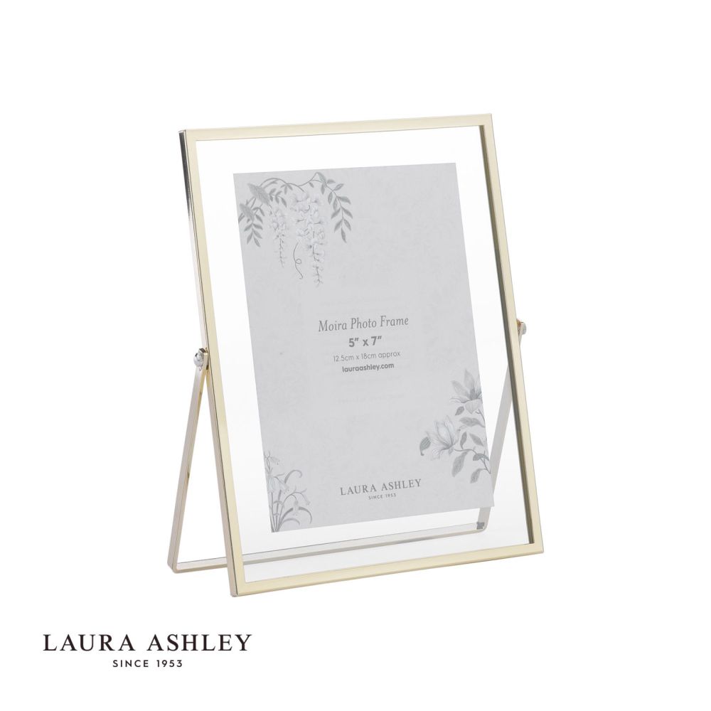 Laura Ashley Moira Photo Frame Polished Gold and Glass 5 x 7