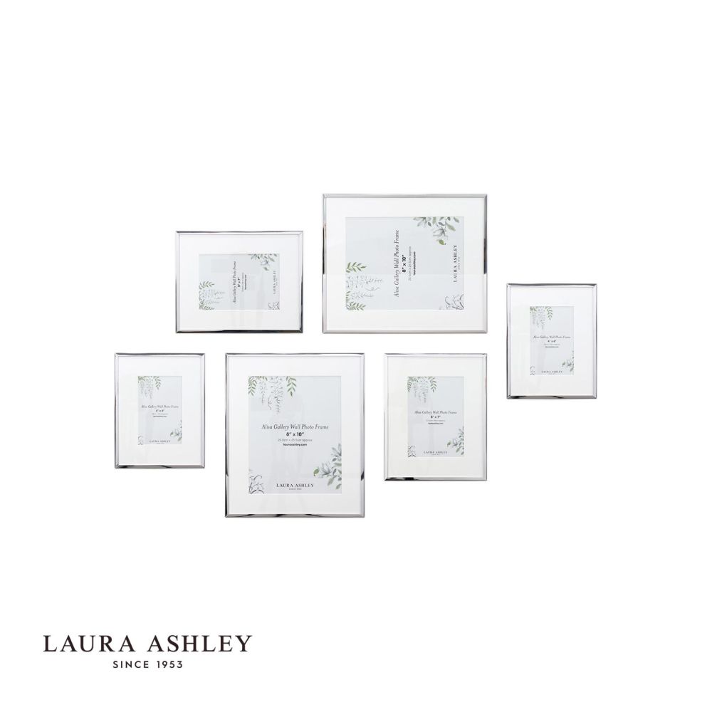 Laura Ashley Alisa Photo Frame Polished Silver (Set of 6)