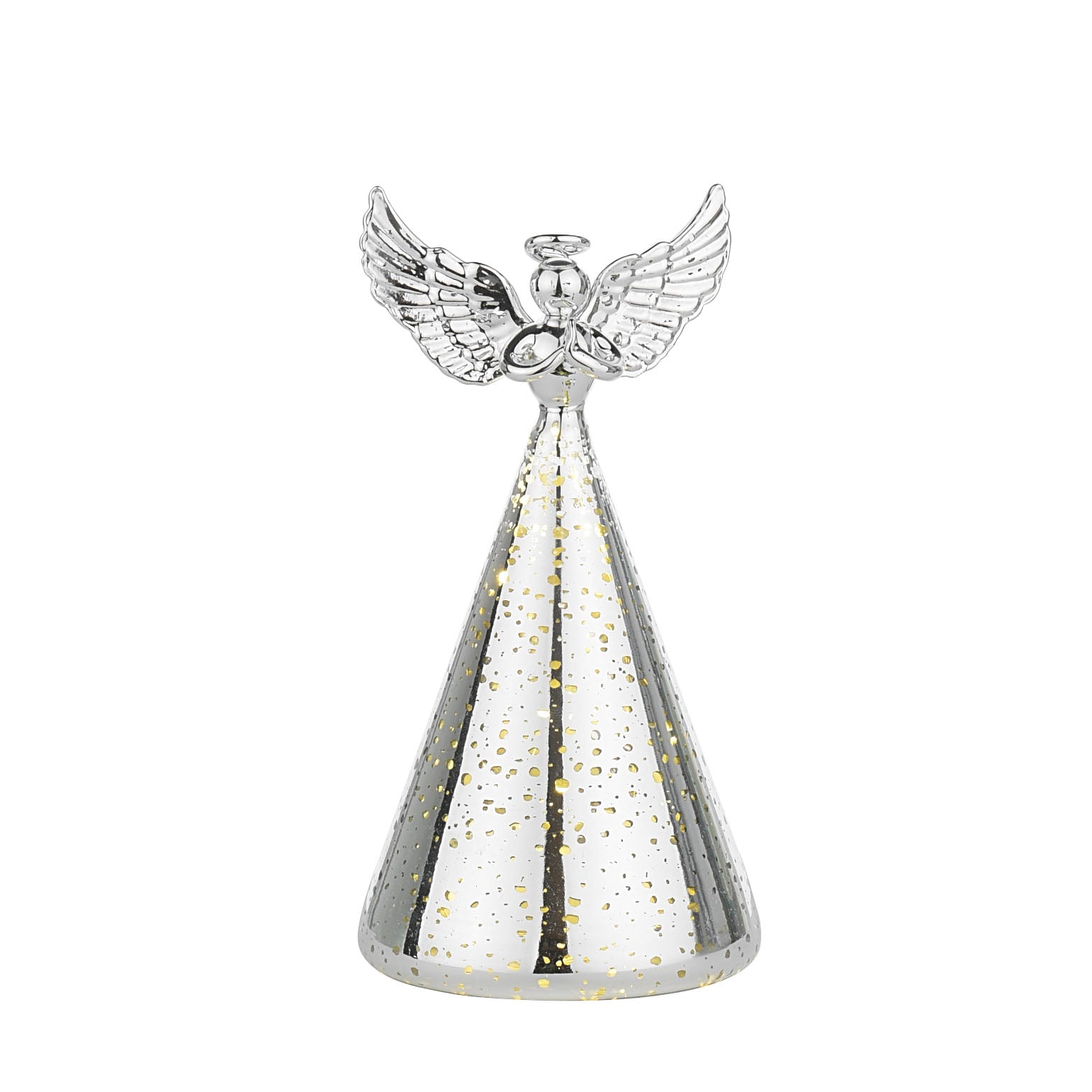 Laura Ashley Silver Tone Ornament Pre Lit