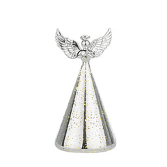 Laura Ashley Silver Tone Ornament Pre Lit