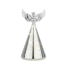 Laura Ashley Silver Tone Ornament Pre Lit