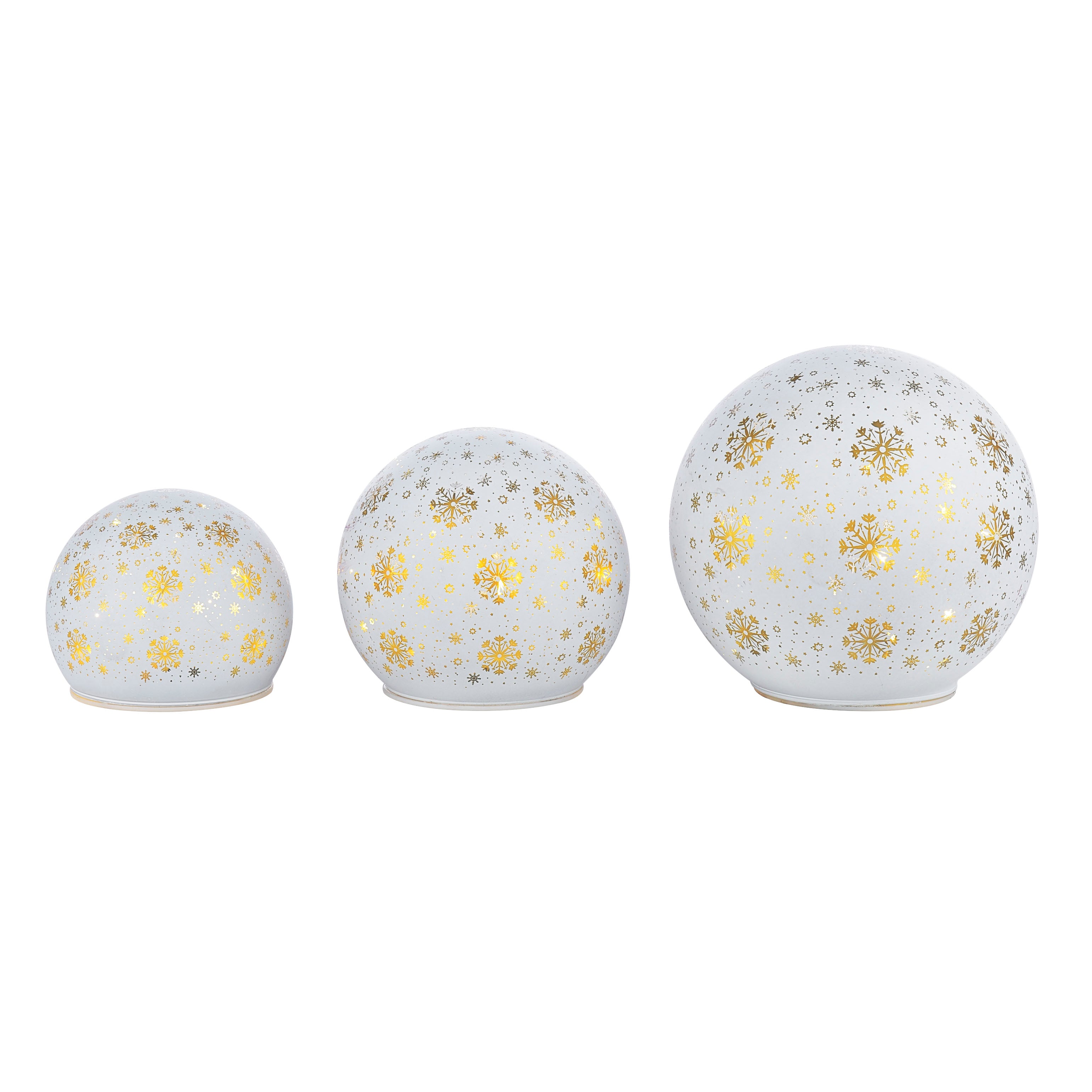 Laura Ashley Snowball Globe Set Lit