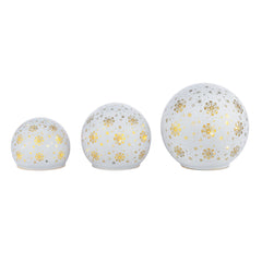 Laura Ashley Snowball Globe Set Lit