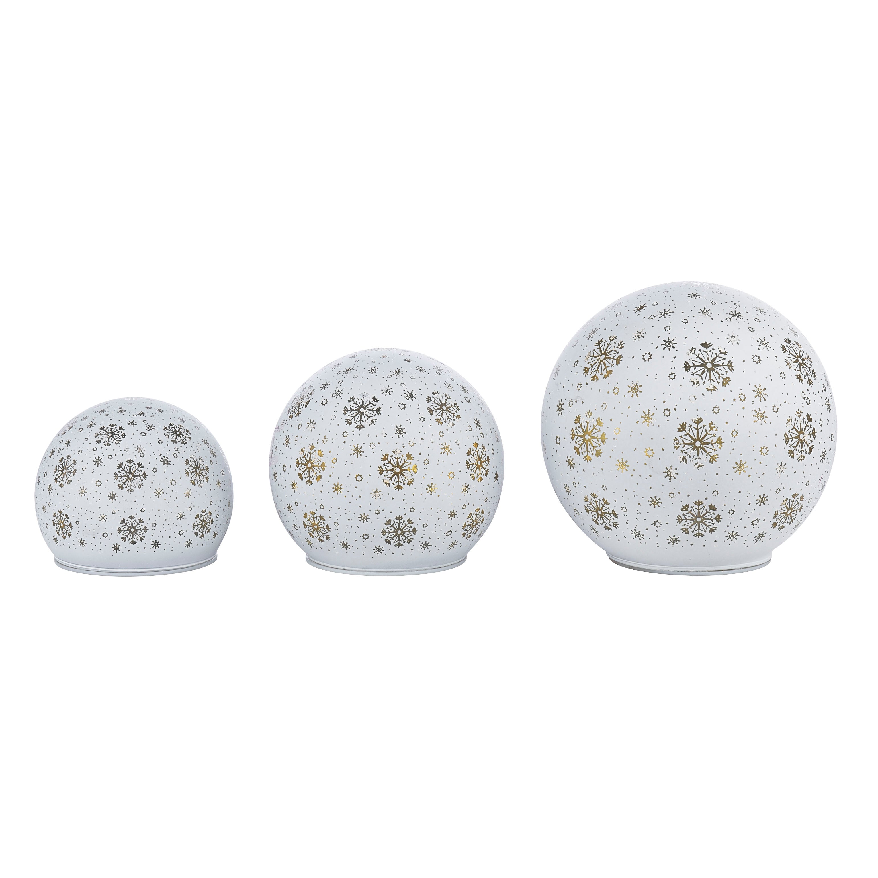 Laura Ashley Snowball Globe Set Lit