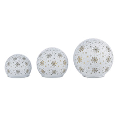 Laura Ashley Snowball Globe Set Lit