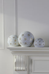 Laura Ashley Snowball Globe Set Lit