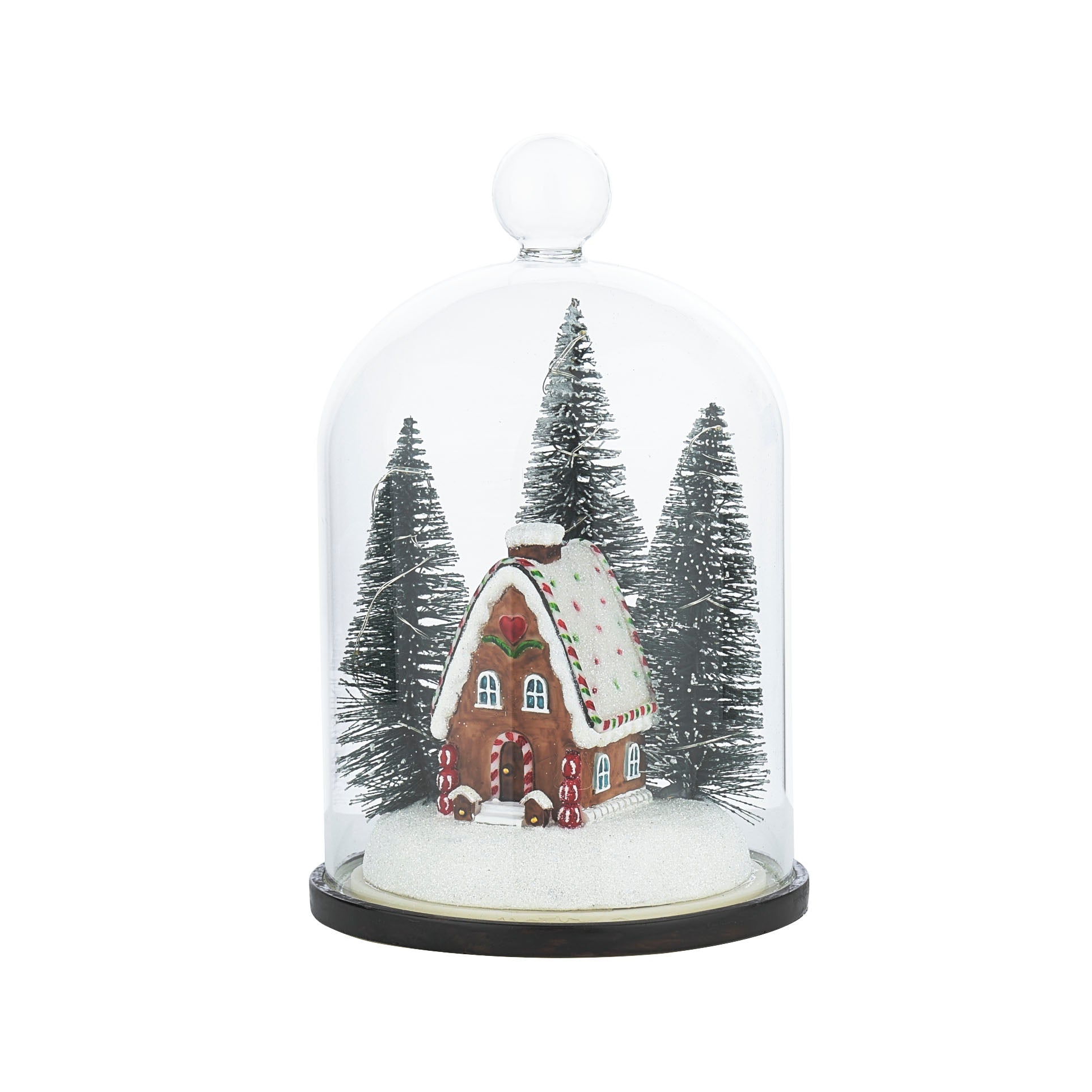 Laura Ashley Gingerbread House lit Cloche
