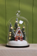 Laura Ashley Gingerbread House lit Cloche