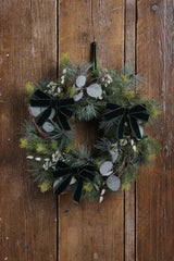 Laura Ashley Pussy Willow Wreath Pre Lit
