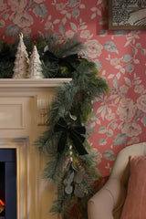 Laura Ashley Pussy Willow Garland Pre Lit