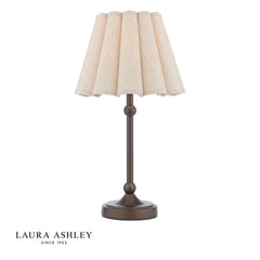 Laura Ashley Holwell Table Lamp Antique Bronze With Shade