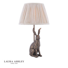 Laura Ashley Hare Table Lamp Antique Bronze With Shade