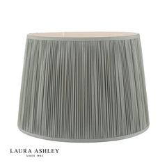 Laura Ashley Hemsley Green 100% Silk Tapered Drum Shade 30.5cm/12 inch