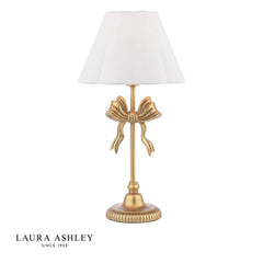 Laura Ashley Larkfield Table Lamp Antique Gold With Shade